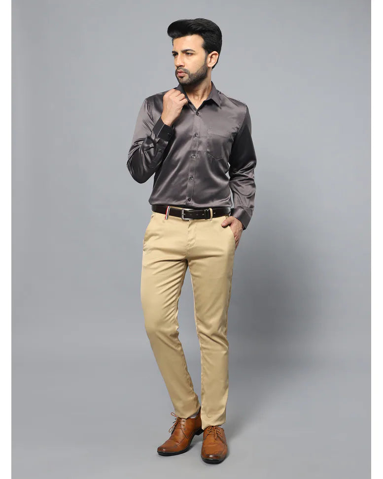 Ntwk Charcoal Satin Shirt