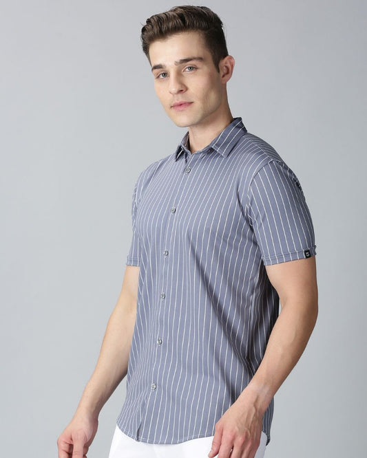 Grey Stripes Shirt