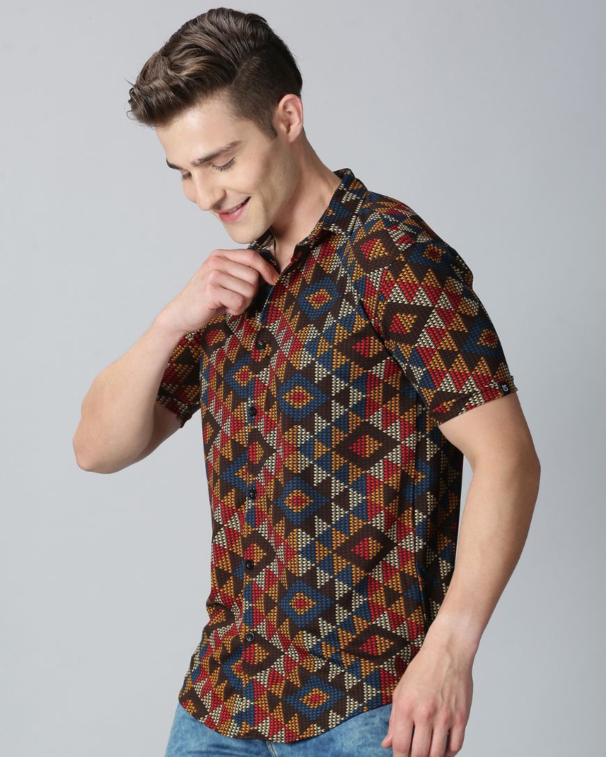 Color Full Triangle Printed Shirt