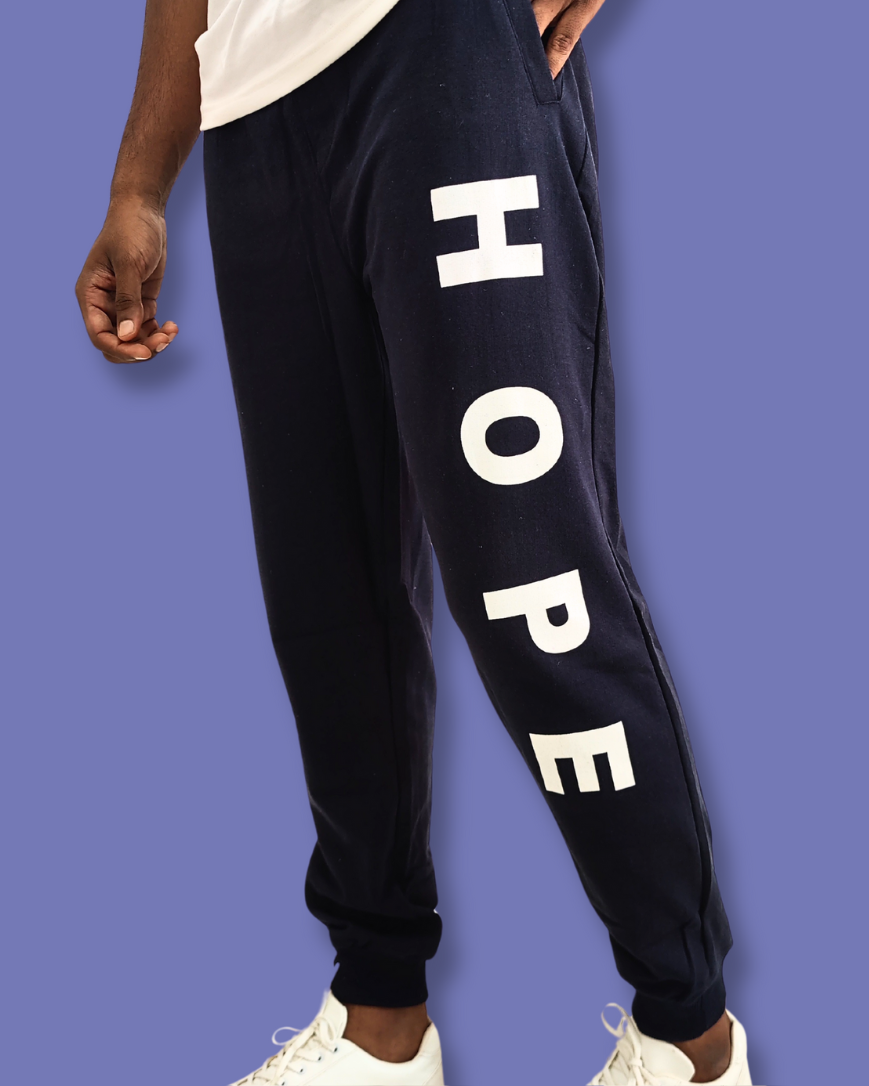 HOPE Printed Navy Blue Jogger