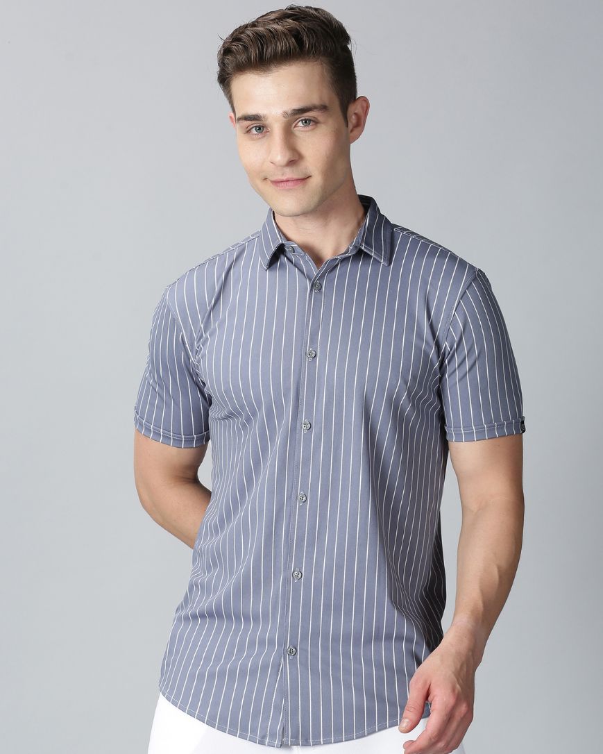 Grey Stripes Shirt