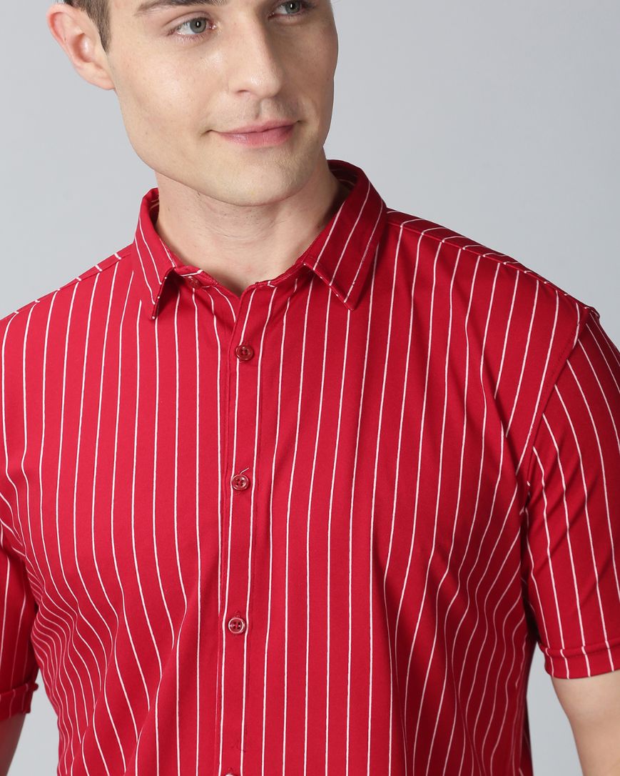 Red Stripes Shirt