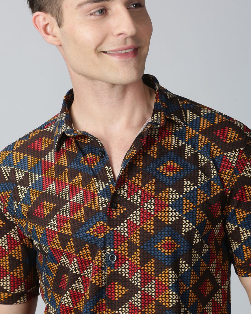 Color Full Triangle Printed Shirt