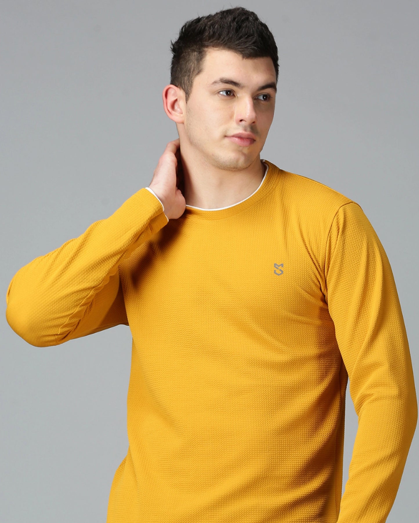 Mustard Yellow Full-sleeve T-shirt