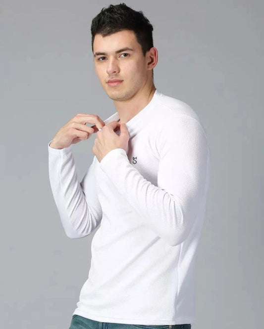 White Full-sleeve T-shirt