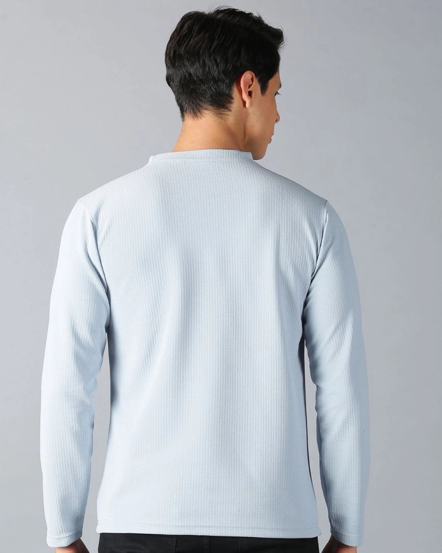 Ice Blue Full-sleeve T-shirt